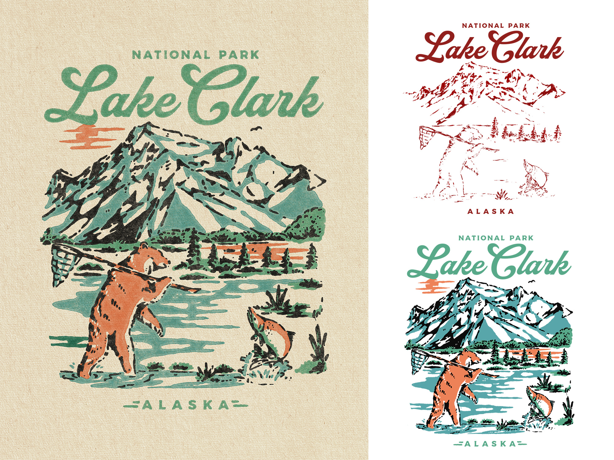 LAKE CLARK branding clothing design cowboy design graphic design handdrawn illustration logo merchandise texas tshirt vintage vintage design western