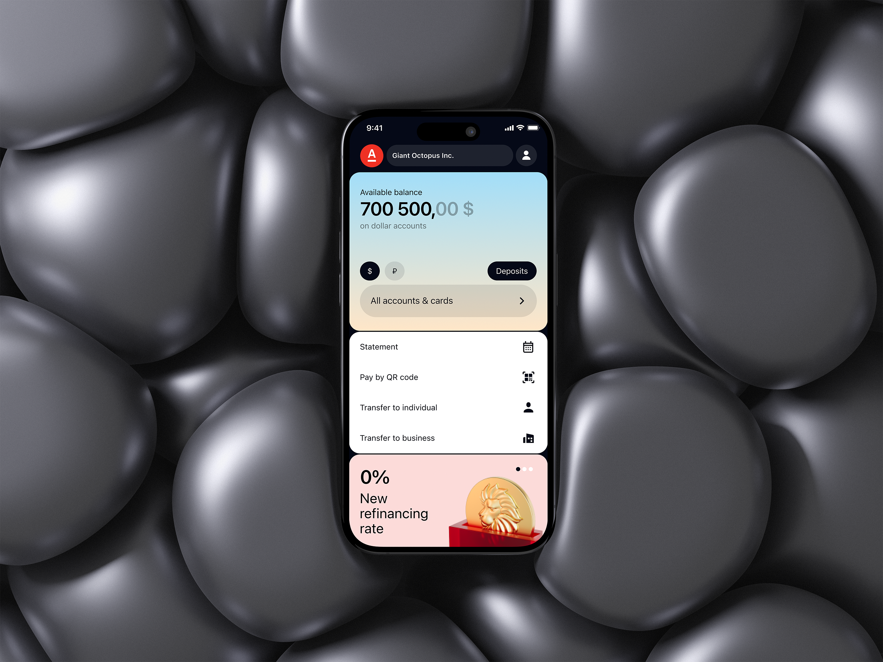 Fintech banking app app design ui ux