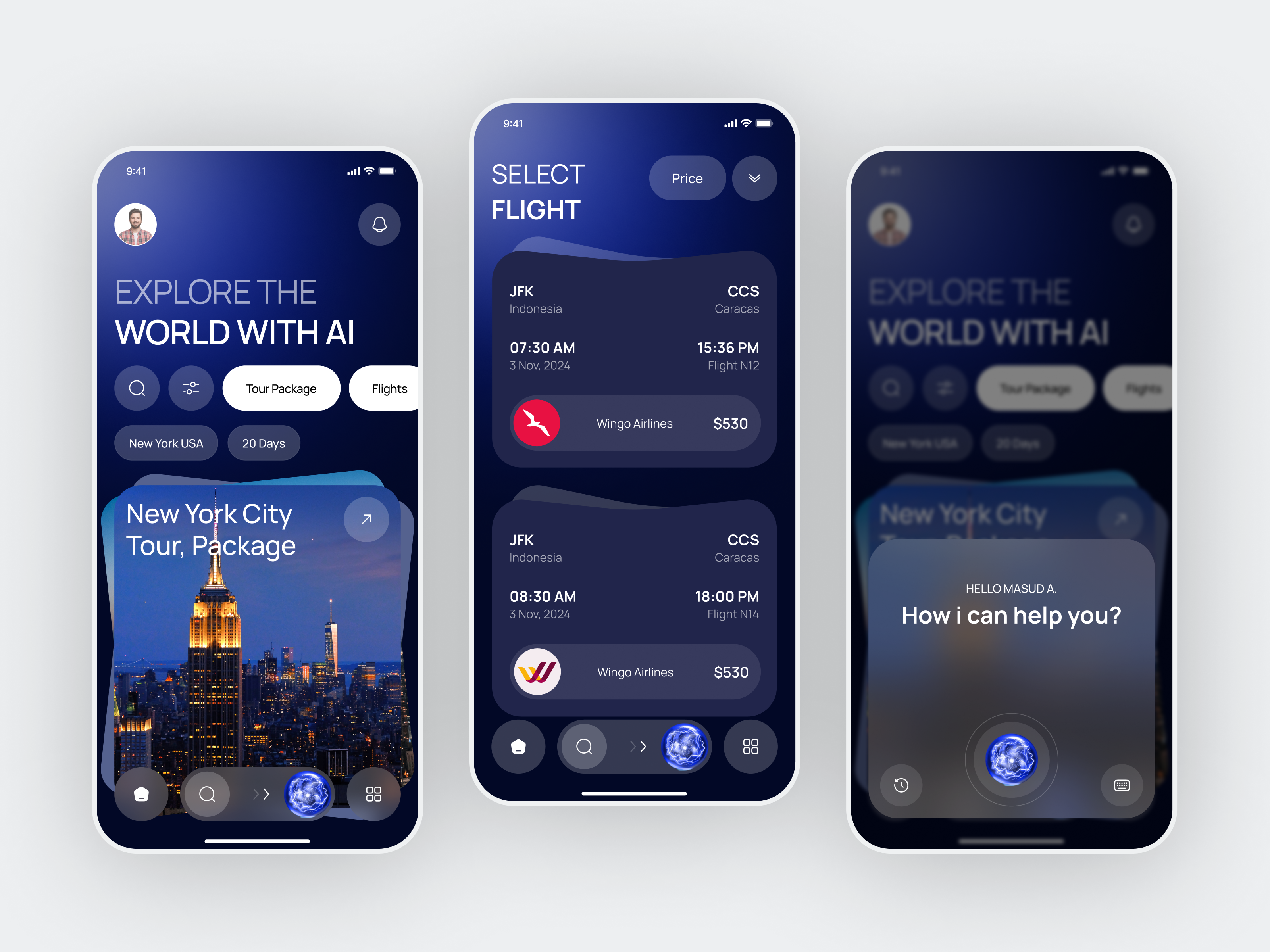 Example of Travel & Booking App