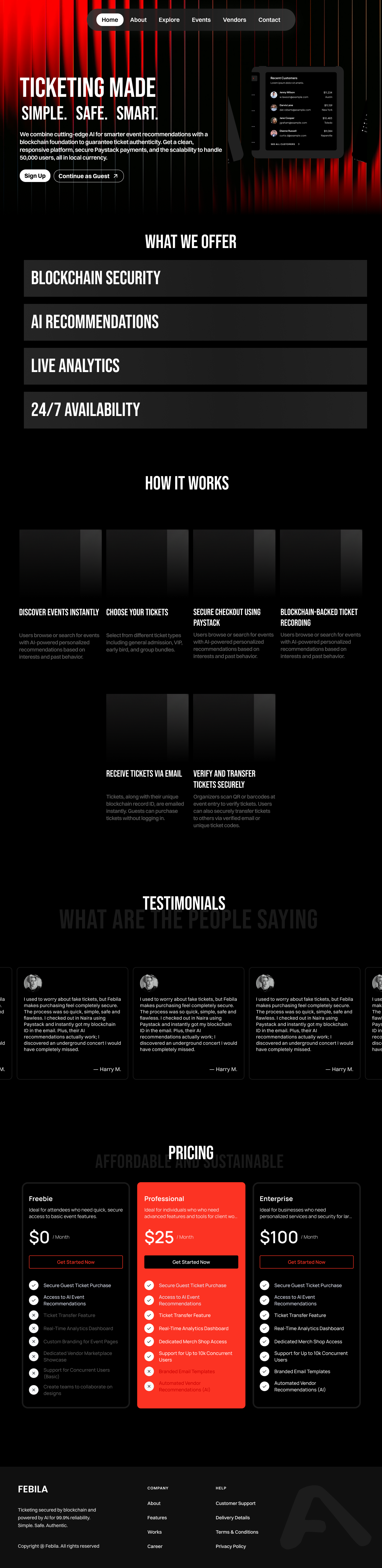 Febila UI/UX Design branding design graphic design logo ui ux