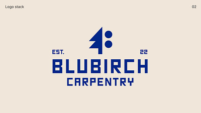 Blubirch Carpentry logo application brand brand identity branding design graphic design icon logo photoshop vector