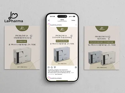 LaPharma social media post design adobe photoshop design graphic design