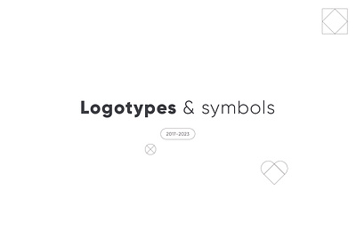 Logotypes & symbols (2017-2023) branding graphic design logo logos logotype mark sign signature symbol typography vector