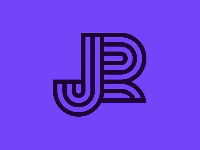 JR Logo brand identity branding custom type design icon j logo jr logo letter logo lettermark line logo logo mark monogram r logo symbol vector