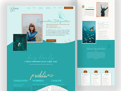 Life Coaching Website Design :) branding creative design design illustration landing page desisgn ui vector web design website design