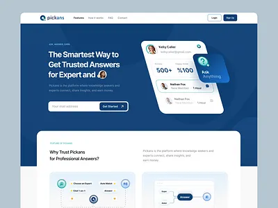 Pickans | Digital Creative Studio Portfolio Website awwwards branding design graphic design interaction design logo portfolio ui uiux ux web design