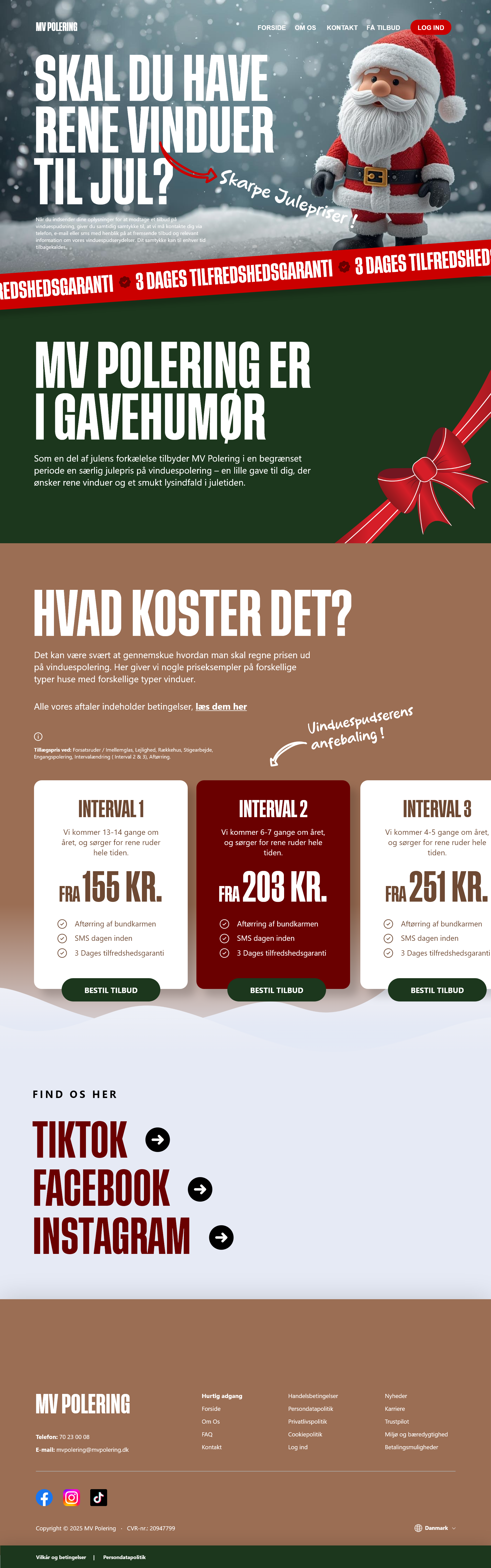 Window Cleaning | Christmas site | Concept branding christmas cleaning concept design graphic design modern website santa claus snow