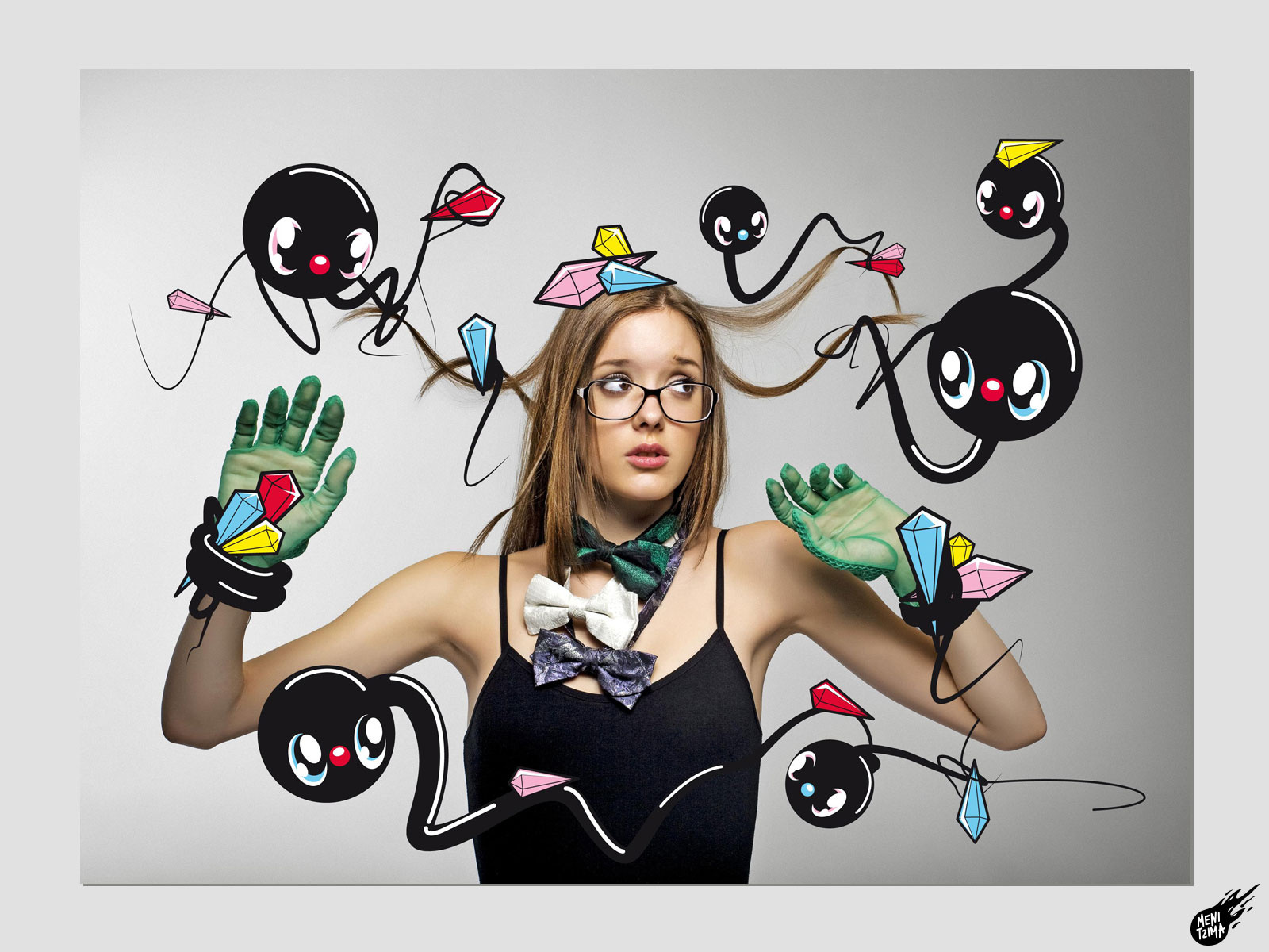 Indulge. Illustration on photo character design characters cute fashion illustration vector