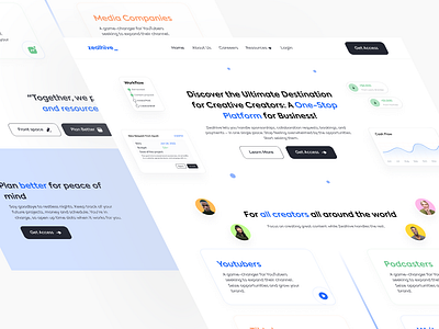 Zealhive - Sas Landing Page for Creator Workflow Platform 3d business business management creator creator platform design graphic design illustration management management platform metaverse minimal ui motion graphics sas sas homepage sas landing page sas ui ui ux web3