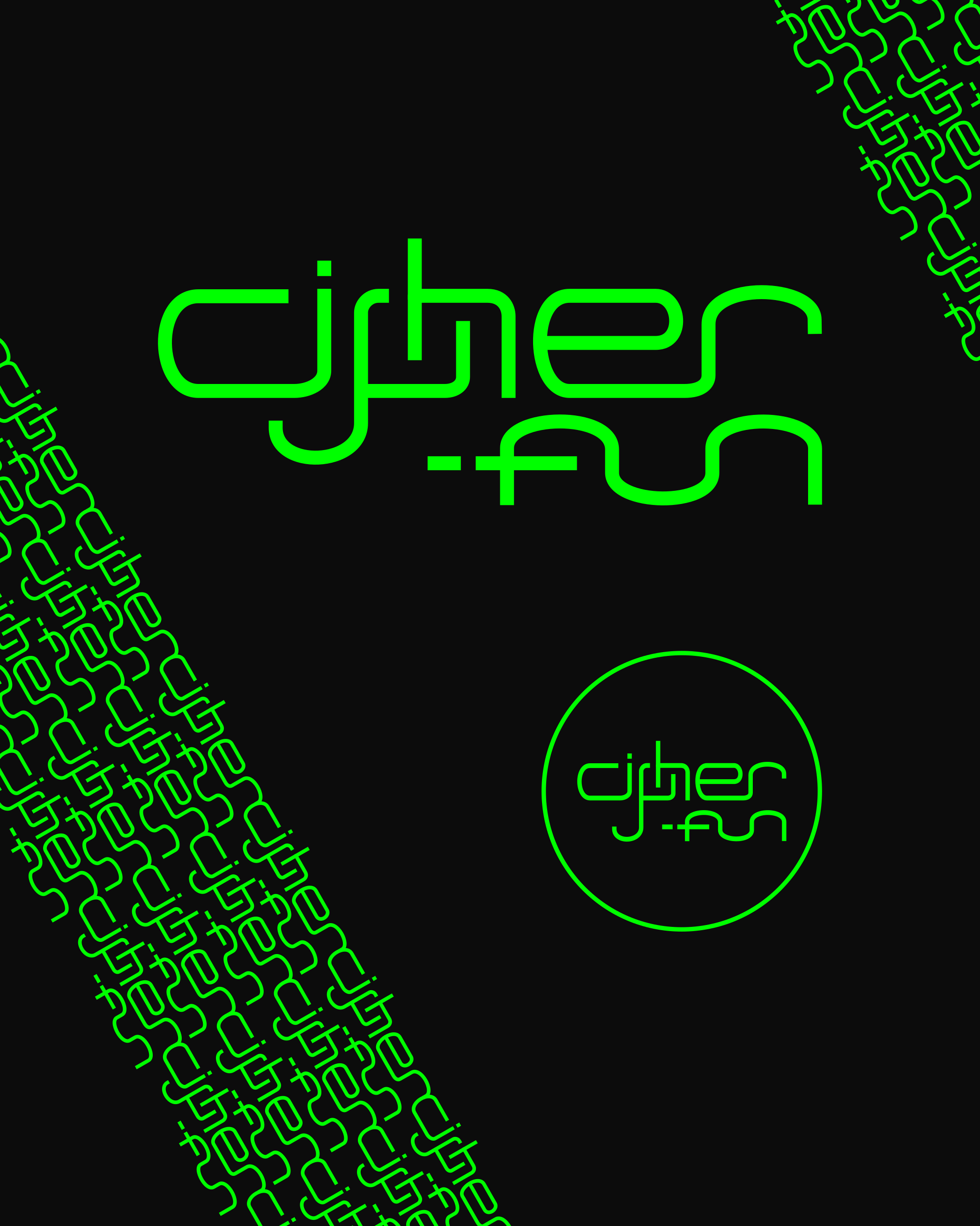 Logo Design for Cipher.fun branding commission design freelance work futuristic graphic design logo logo design logo design branding logo designer scifi typographic typography vector