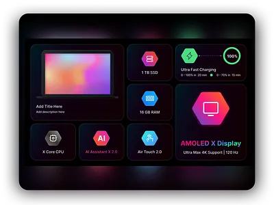 Bento grids based features silde bento bento grids bento slides figma slides graphic design presentation