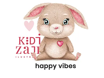 Happy Vibes – Cheerful Bunny Illustration bunnyillustration carddesign characterdesign cheerful cuteillustration feelgood giftart greetingcard happyvibes illustration miniprint playful printdesign softillustration stationery