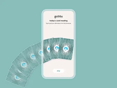 Gabby — Self-help App UI animation app cards coaching design digital products gabby bernstein graphic design manifesting meditation mindfulness motion graphics self help tech stack ui wellness z1