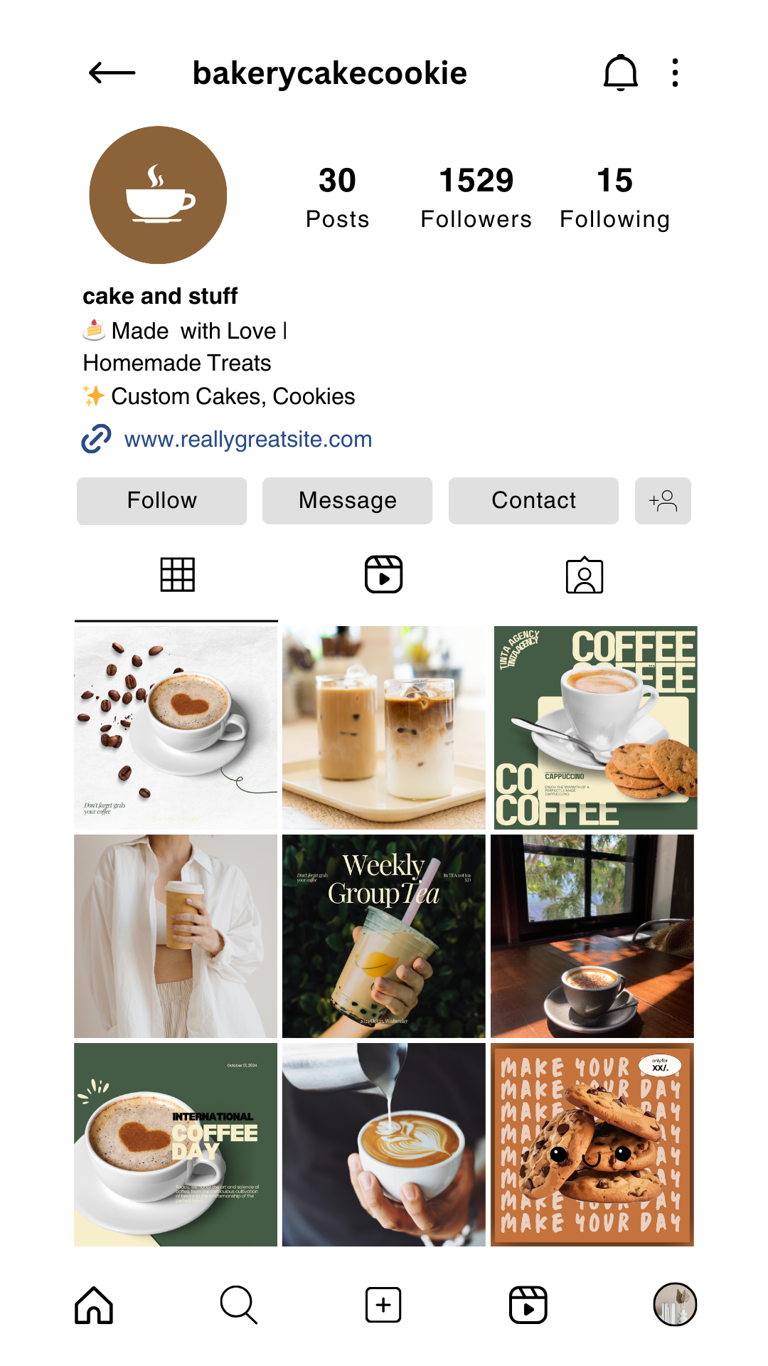 Example of Instagram Feed Post Design