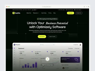 CRM SaaS Landing Page UI Design clean interface conversion focused design crm saas landing page crm website design figma design modern web design saas landing page ui startup saas ui ux design web ui design