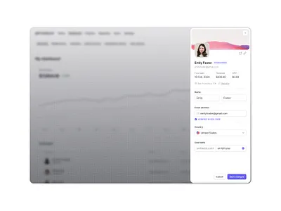 User profile — Untitled UI crm form linkedin product design settings ui design user interface user profile
