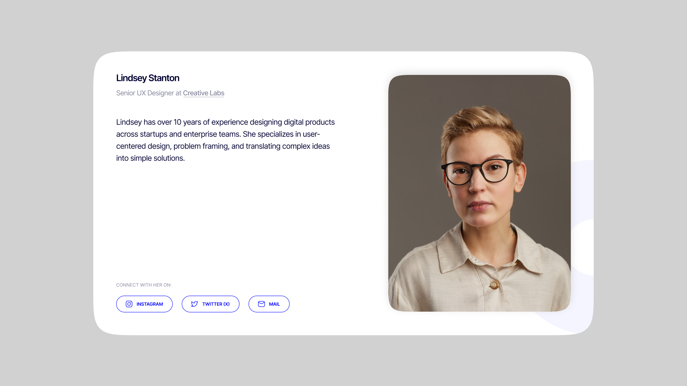 overlay card landing page overlay popup ui