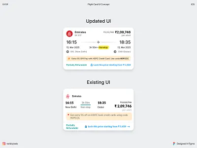 Flight card UI Concept app concept branding design flat graphic design illustration logo typography ui vector