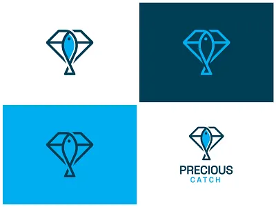 Diamond Fish Logo Design animal logo brand identity business logo creative logo design diamond diamond logo fish fish logo fishing fishing logo logo logo branding logo design logo mark logofolio logotype minimal logo seafood seafood logo