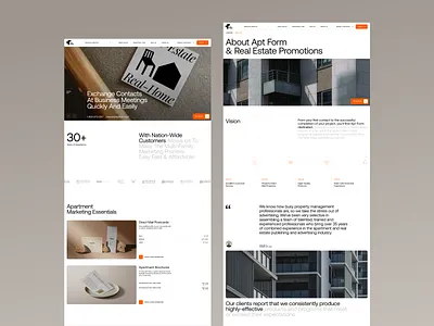 AI Landing page web design real estate layout ✦ Apt Form ai animation design interaction landing page motion graphics service site startup ui ux web design website