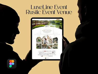 LUXE LINE EVENTS | EVENT BOOKING WEB UI KIT digital products gumrod landing page modern ui payhip saas ui ui template ui8 uiux uxui webdesign