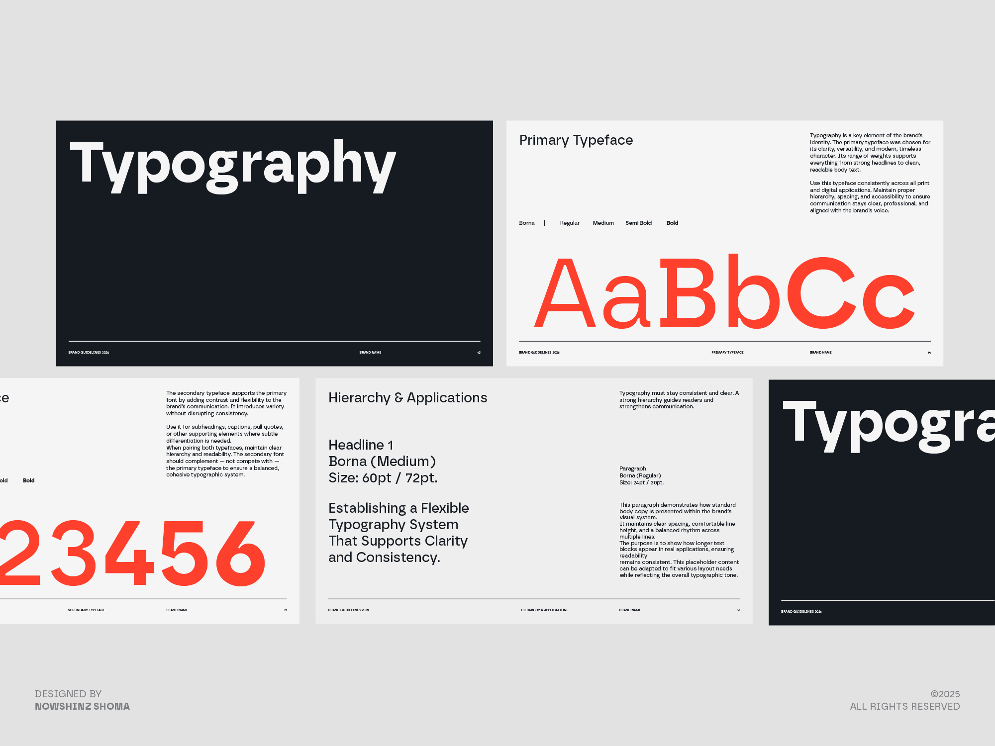 Brand Guidelines Template brand book brand guide branding guidelines guidelines template logo design modern brand guide modern logo template