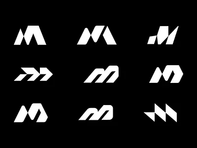 Mewing — Logo Implementation animate brand brand identity branding fitness gym identity letter m logo logo design mark print sport