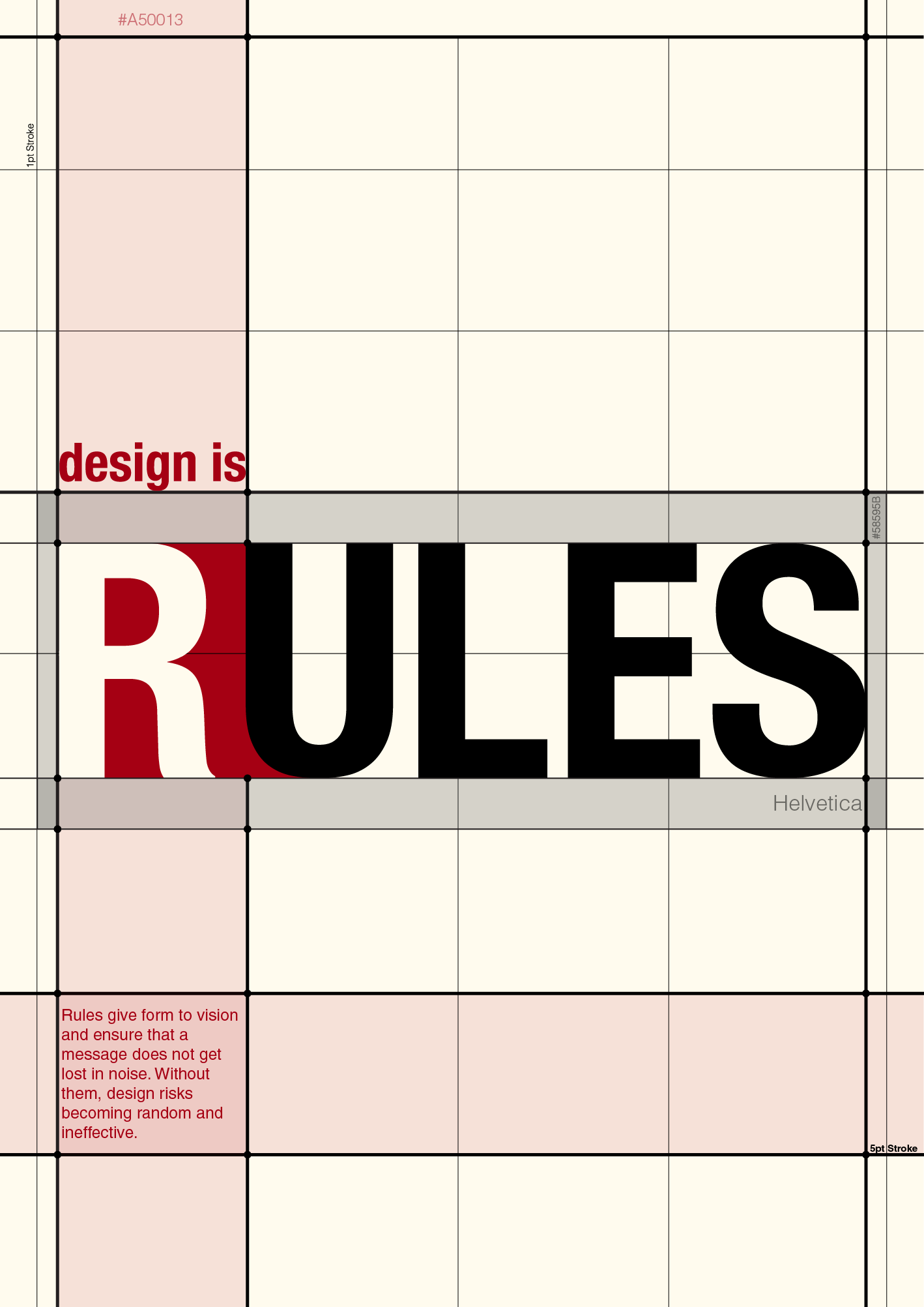 RULES! graphic design