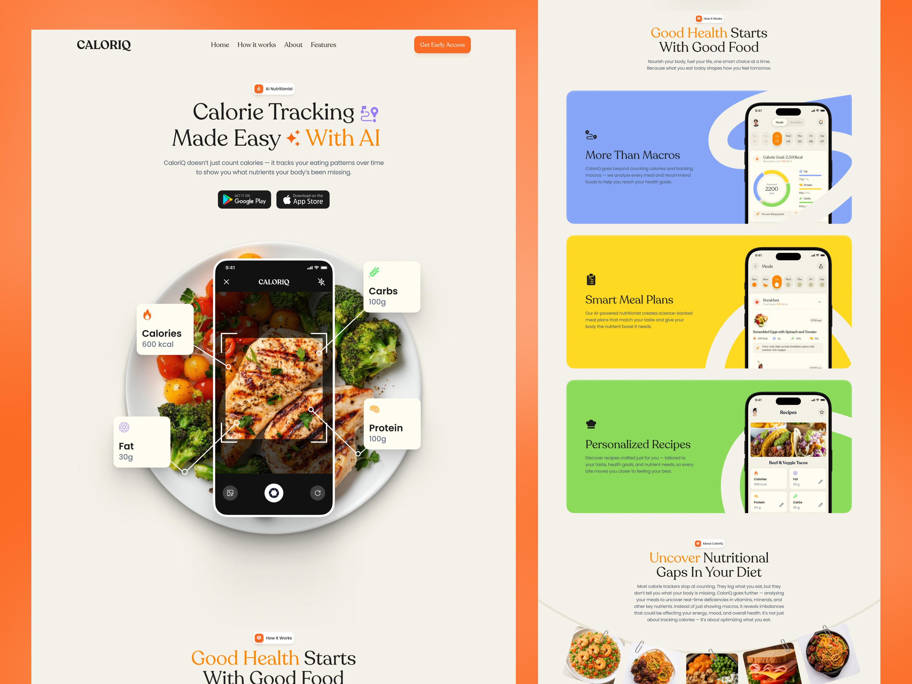 Example of Landing Page Design UI/UX