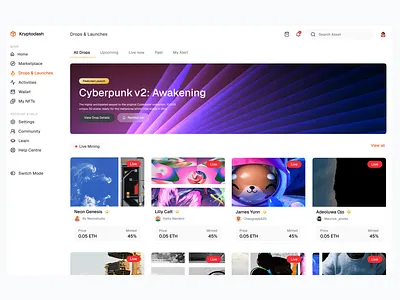 Drops & Launches branding design graphic design illustration product design ui