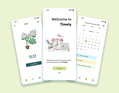 Time Focus App app design figma ui uiux design