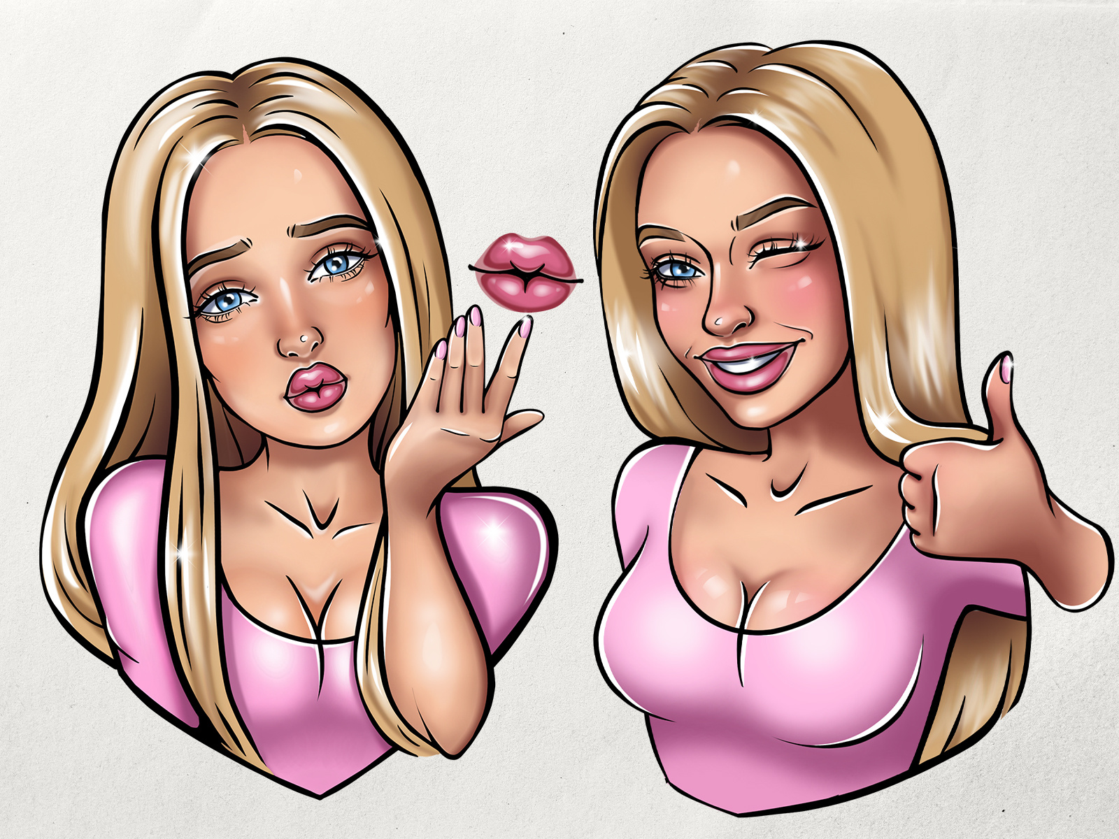 Example of Custom Illustrated Sticker Pack