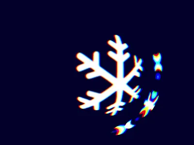 Snow Loader christmas flake hana loader loop snow spline