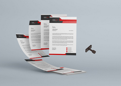 Modern company letterhead corporate identity