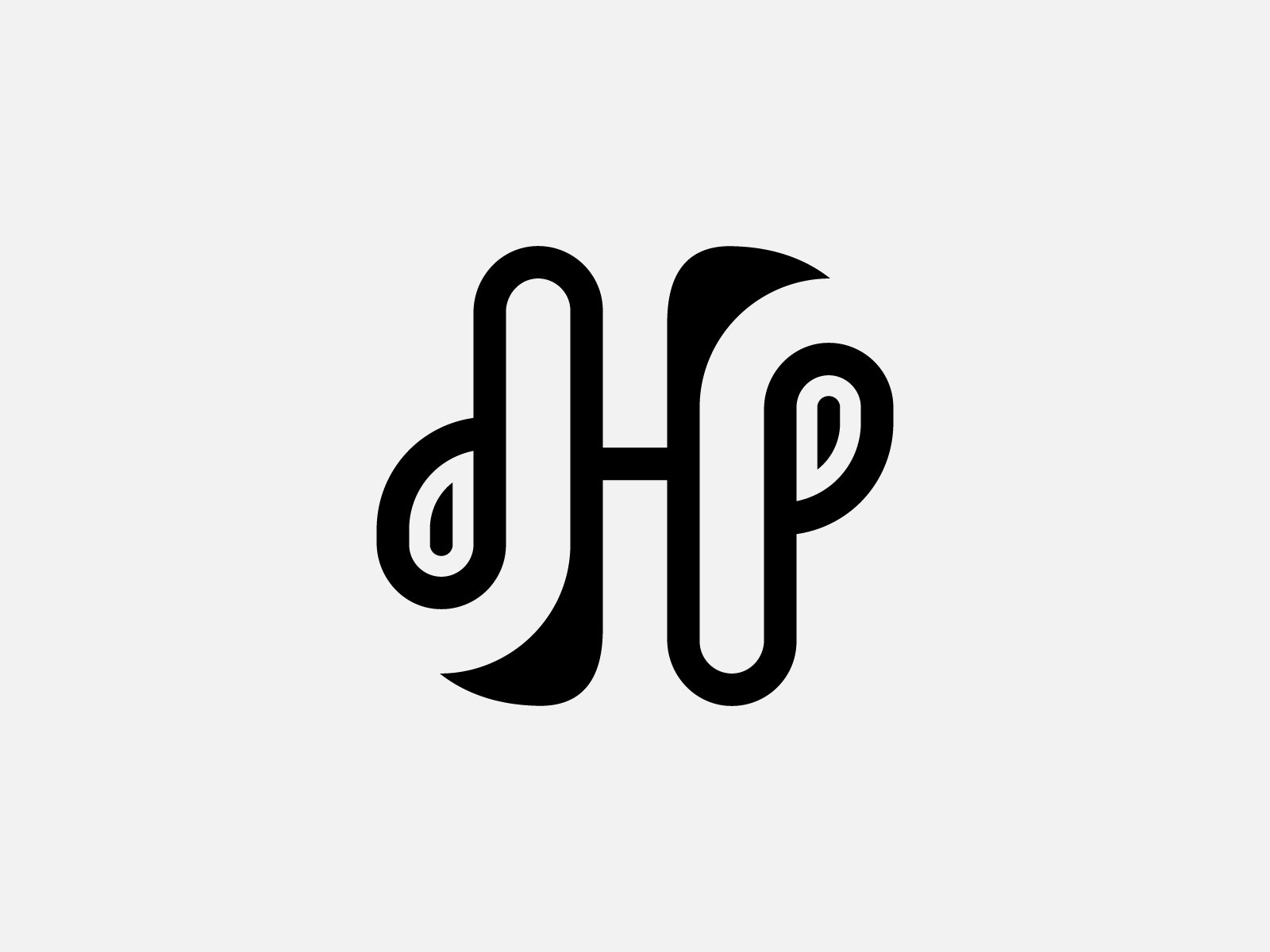 Dhp Monogram Logo brand identity costom letter costom shape dhp combination dhp initial dhp logo letter dhp lettermark logo logo mark modern monogram visual identity