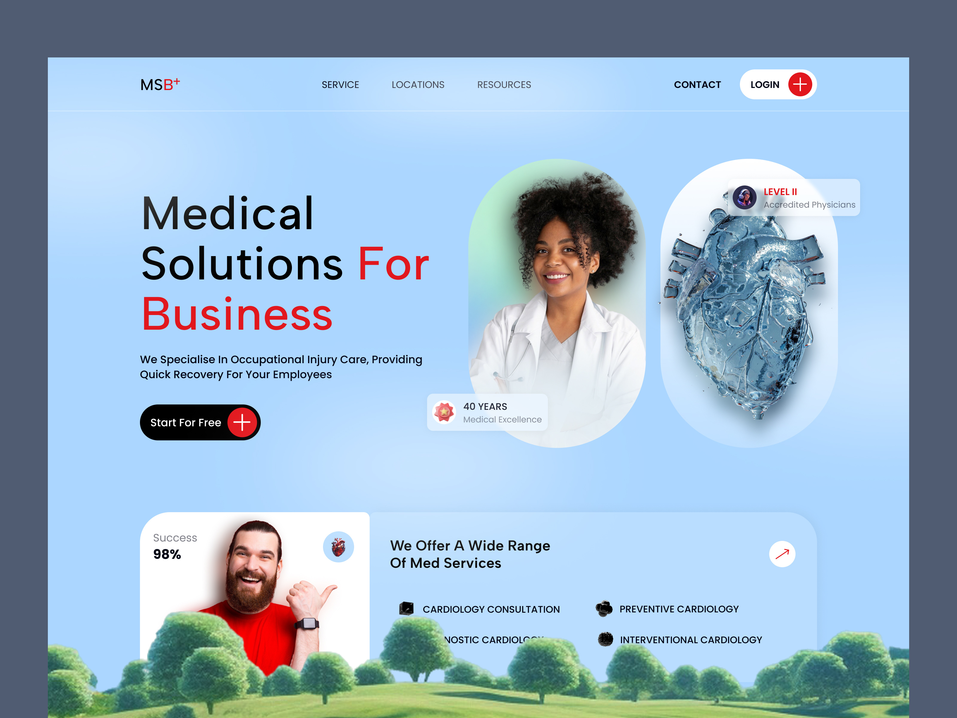 Example of Healthcare Website Design