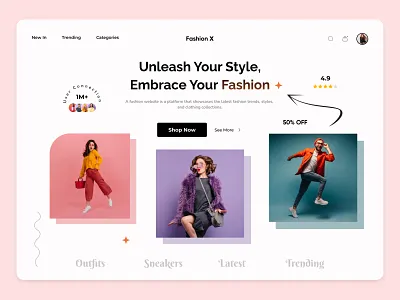 E-Commerce Fashion Website branding clothing brand design e commerce app e commerce shop ecommerce fashion fashion web ui fashion website landing page online store shopping online trending design ui design website design website ui design woocommerce