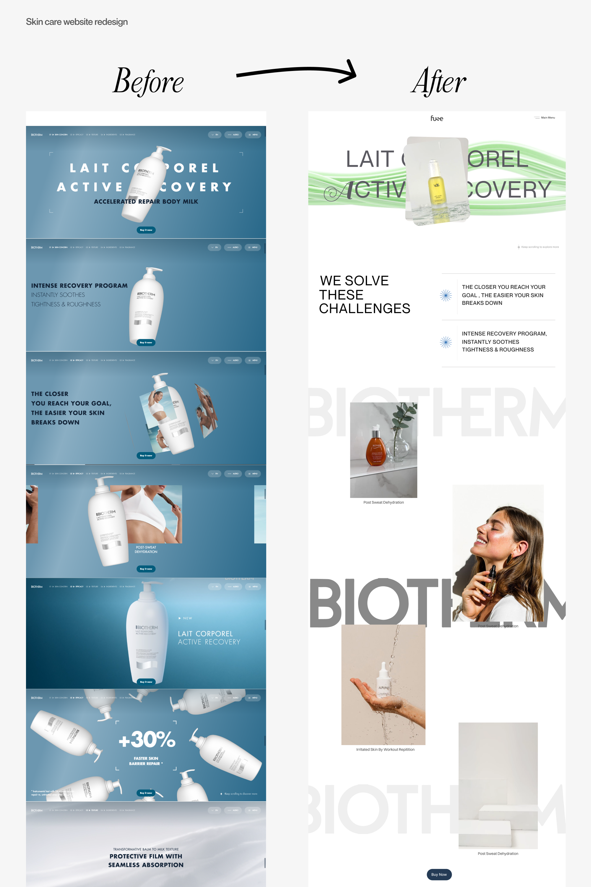 Skincare UX: High-Conversion Landing Page Redesign design figmadesign landing page ui ux web design
