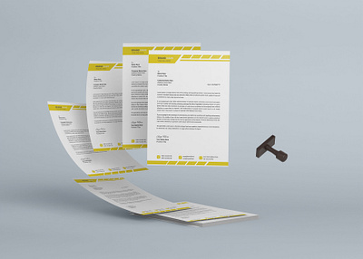 Professional, clean and Modern company letterhead corporate identity