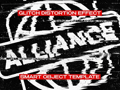 Glitch Distort Effect PSD smartobject - Free Download download effect free glitch photoshop psd