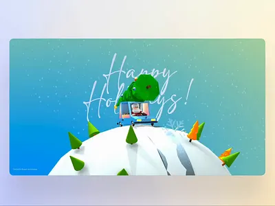 Interactive 2025 Christmas Card 3d animation christmas experiment fun graphic design santa spline suno xmas