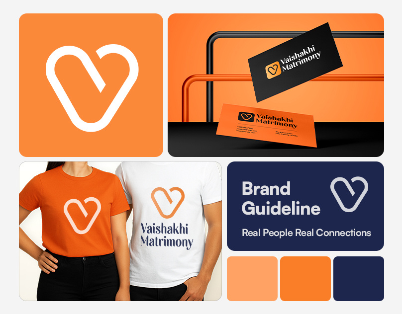 Matrimonial & Dating Logo Design – Brand Identity brand design brand guidelines brand identity branding branding design business logo creative logo dating logo design logo design matrimonial logo design matrimony branding minimal logo selflance