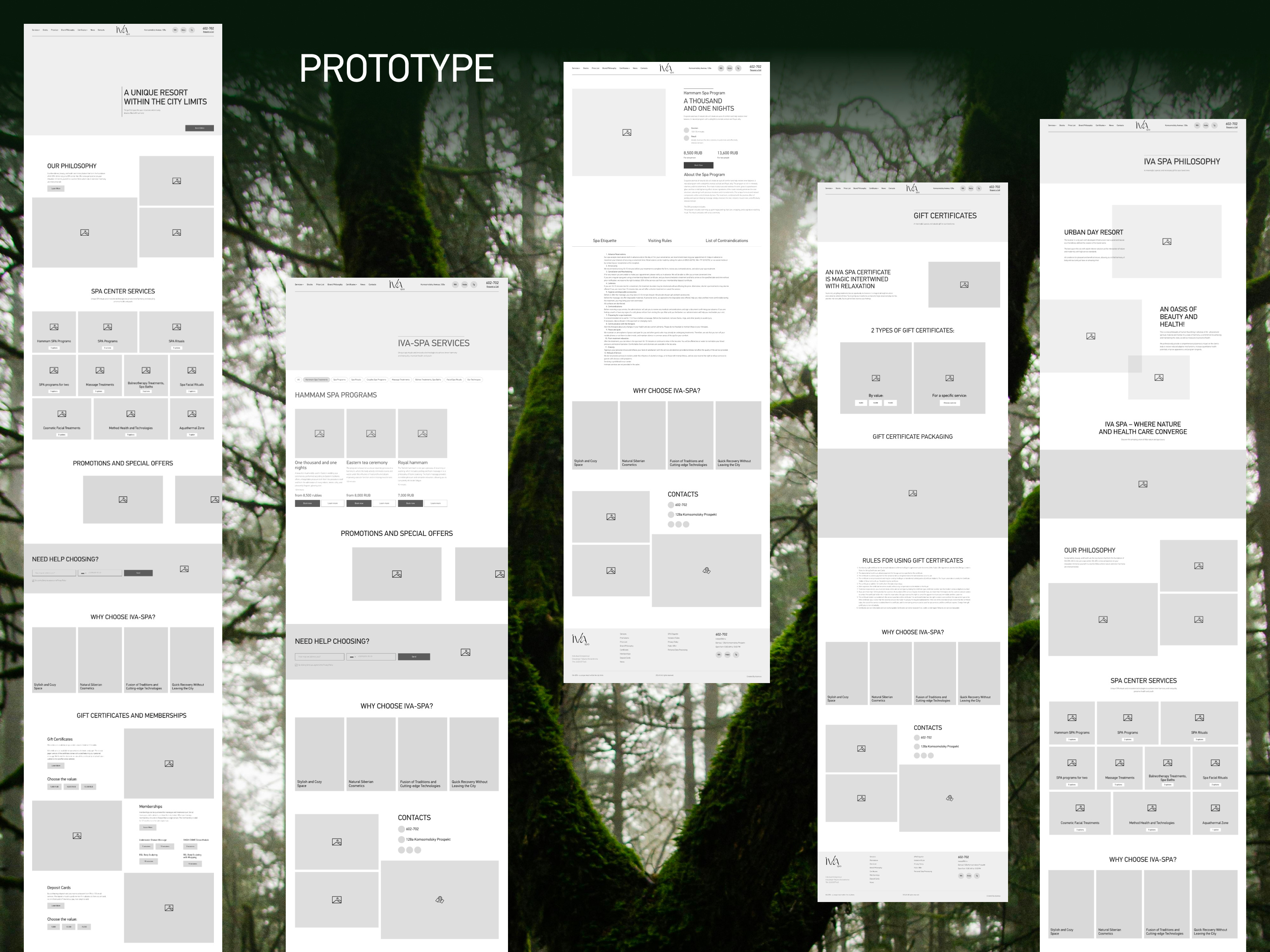 Example of Development Of A Multi Page Website