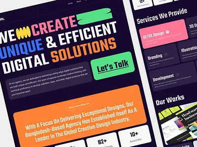 GDN - Digital Agency Landing page agency design agency landing page agency website design digital agency homepage saas uihut web design webdesign webflow webflow designer webflow expert website website design