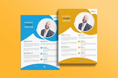 Creative business flyer design template corporate