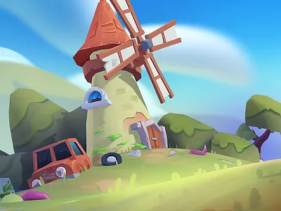 Farm art cartoon characterdesign concept design illustration