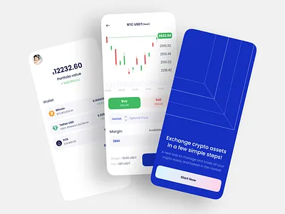 Crypto Wallet App app app design application crypto cryptocurrency currency e finance finance fintech interface ios mobile mobile app platform portfolio product design stock trading user interface