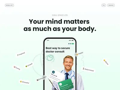 Mental Wellness Platform App UI app app design app interaction design app uiux graphic design mental health app ui uiux design ux visual design