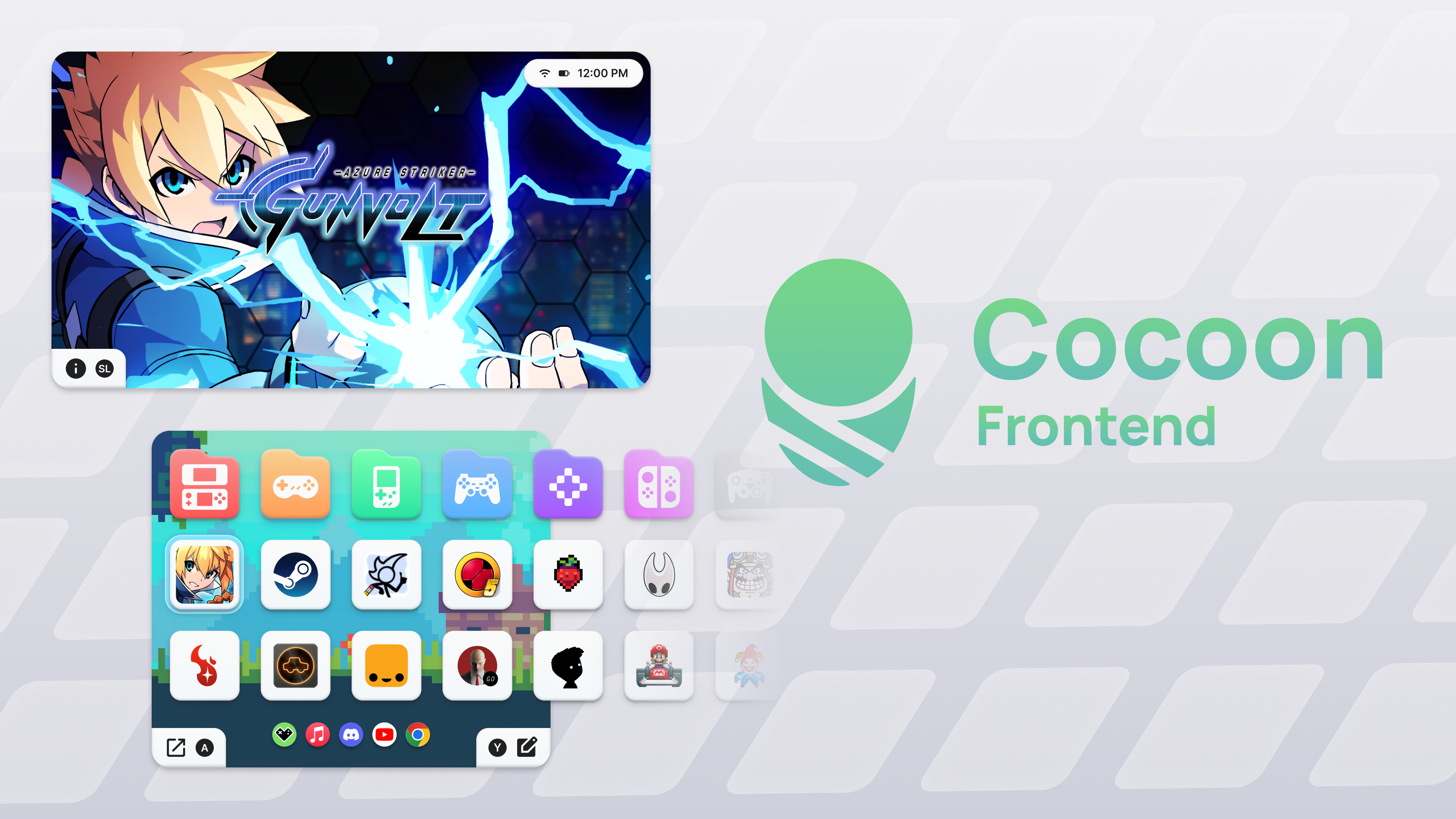 Cocoon Frontend 3ds android ds emulator game game boy gba graphic design ui video game