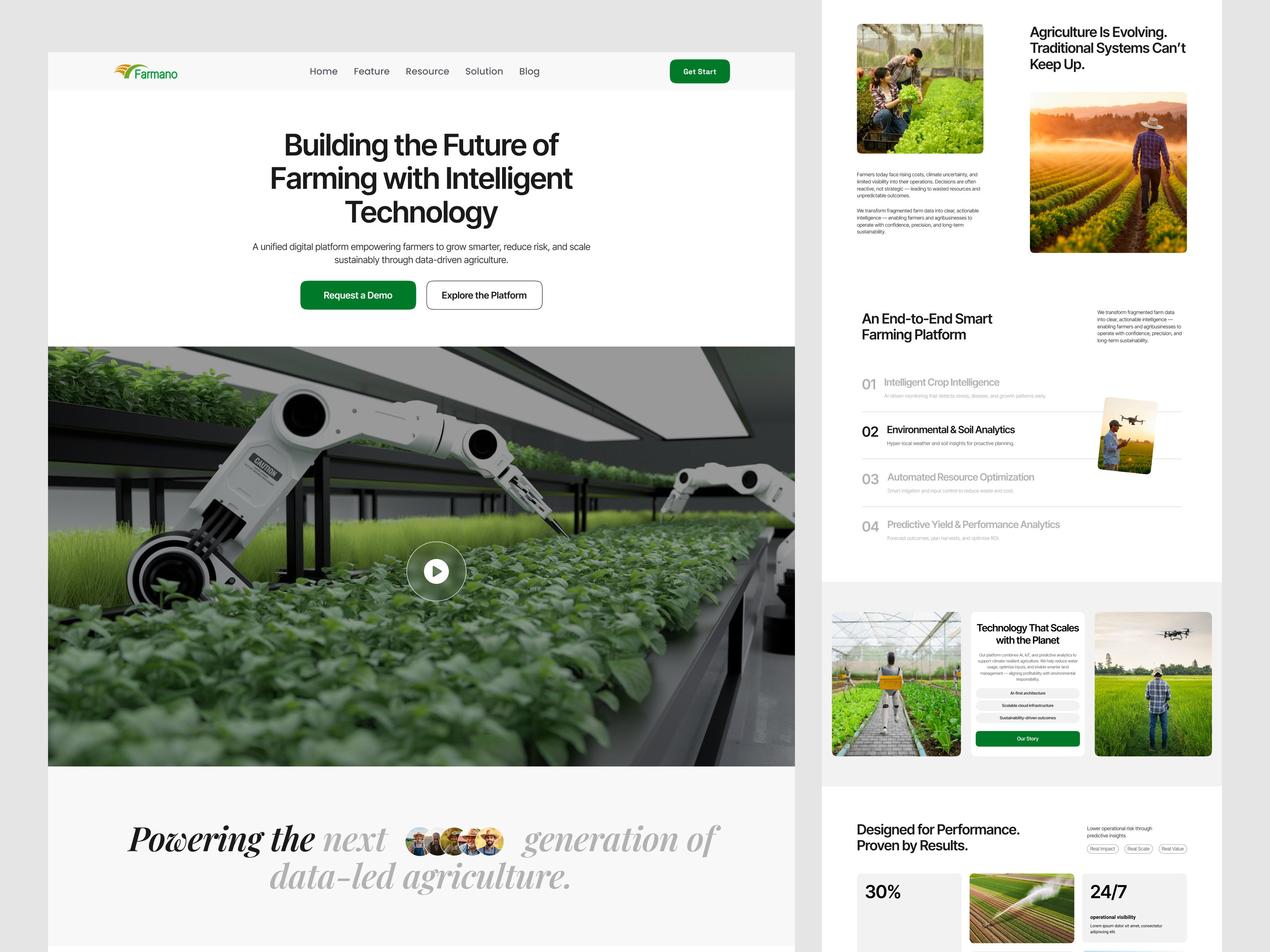 Example of Service Website UI/UX Design (5 Page)
